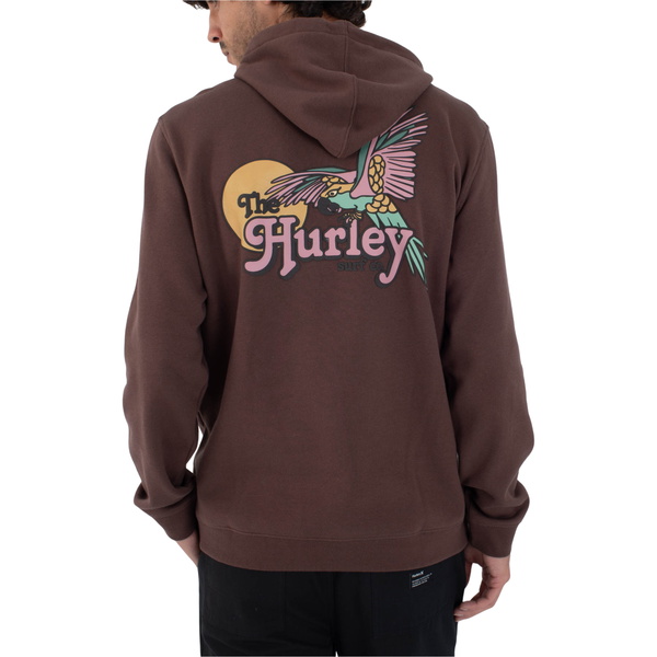 2026 Hurley M&auml;nner Makaw PO Hoodie HFA25MMFT05570 - Espresso